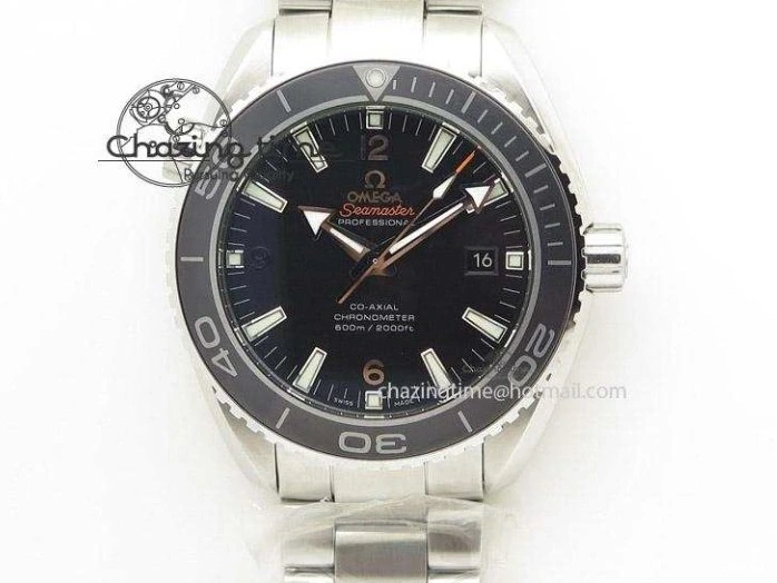 0510 Speedmaster MoonWatch  Apollo 16 Black Dial On SS Bracelet Supportive 8231